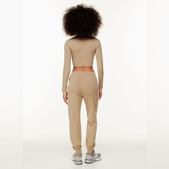 Babaton | High-rise knit Rodin Jogger | Constant Camel - Picture 3 of 9